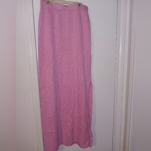 St. John pink long skirt size 6